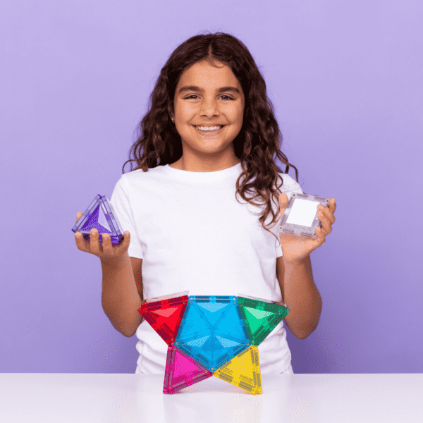 CONNETIX Magnetic Tiles Light Star Pack, 28 Pieces