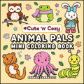Animal Pals Mini Coloring Book by Gaynor Carradice - 45 Cute Animal Designs