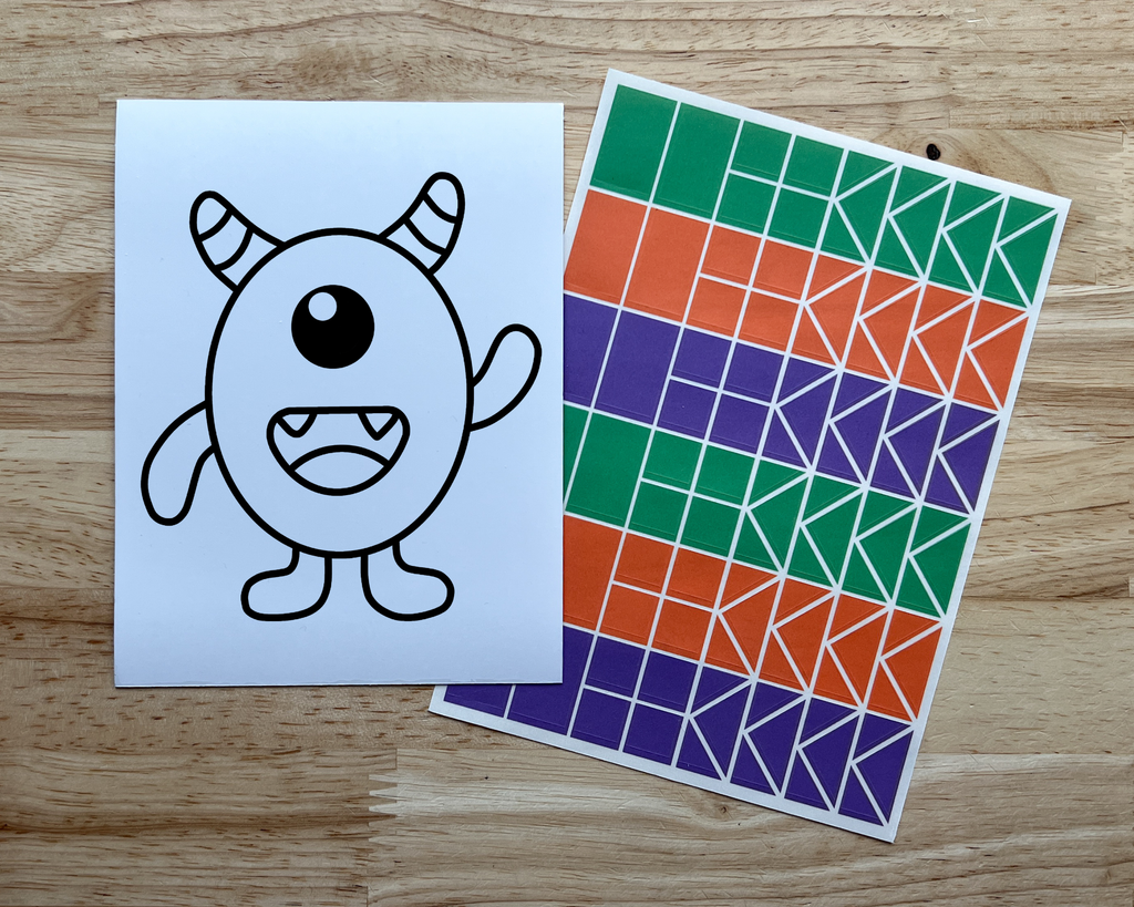 Monster Suncatcher Sticker Craft Kits for Kids