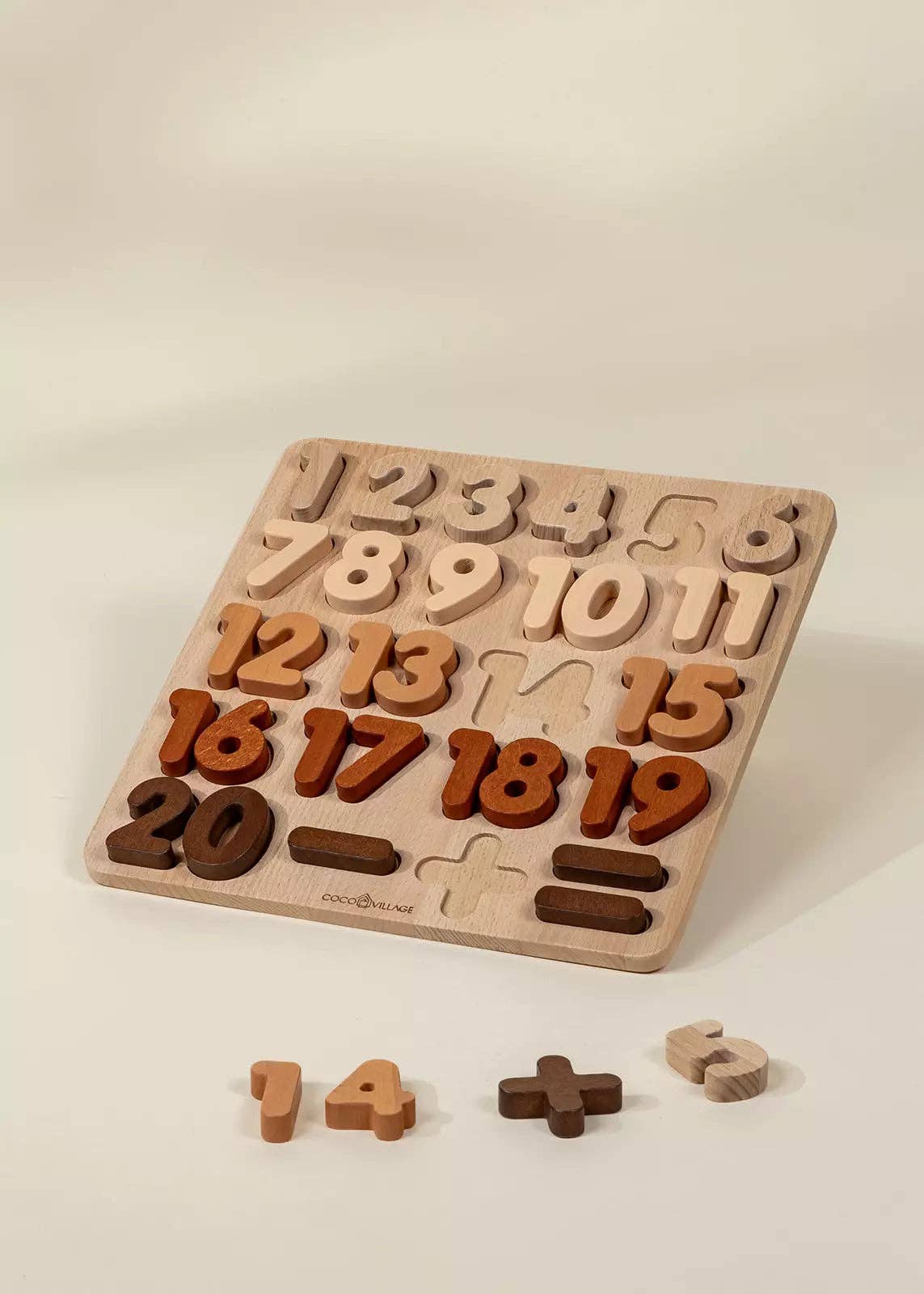 Wooden Shapes Learning Set - 12 pcs