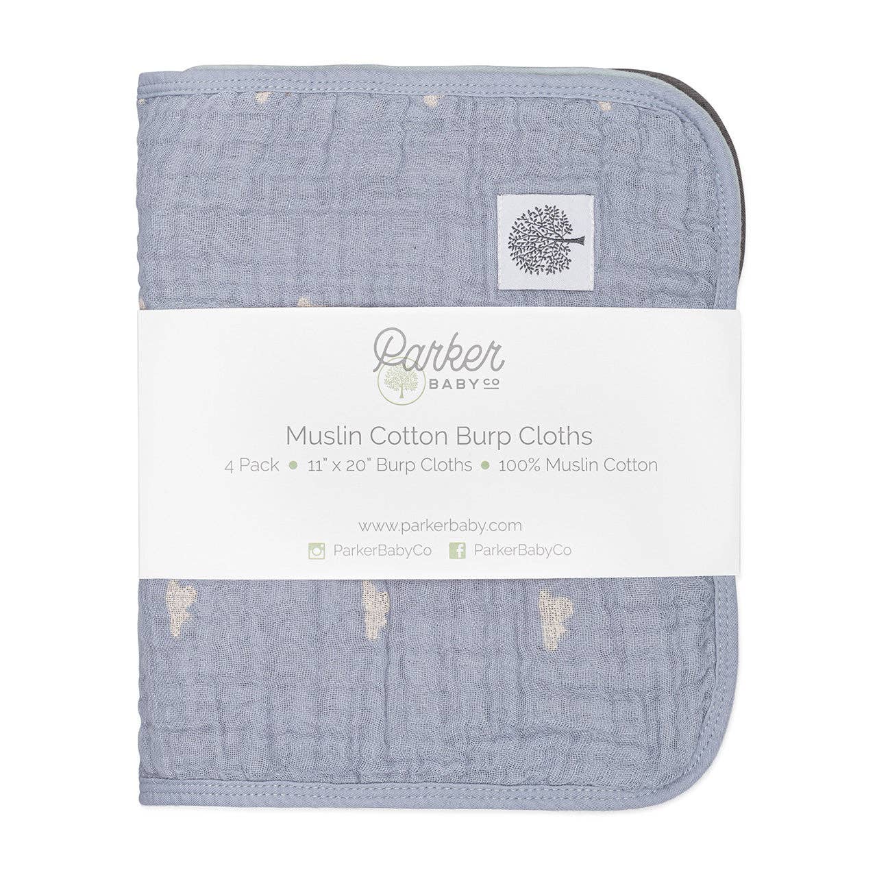Cloud Set - Muslin Burp Cloths (4 Pack)