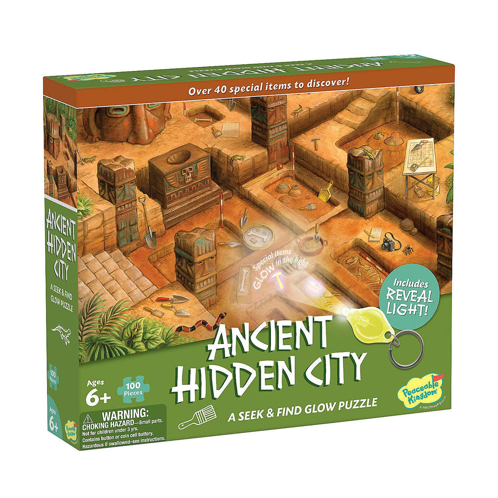 Seek & Find Glow Puzzle: Ancient Hidden City
