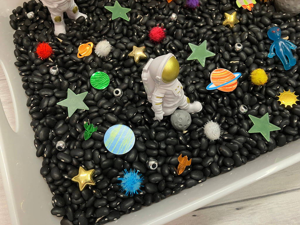 Astronauts in Space Sensory Bin, Sensory Bins Kids, Space