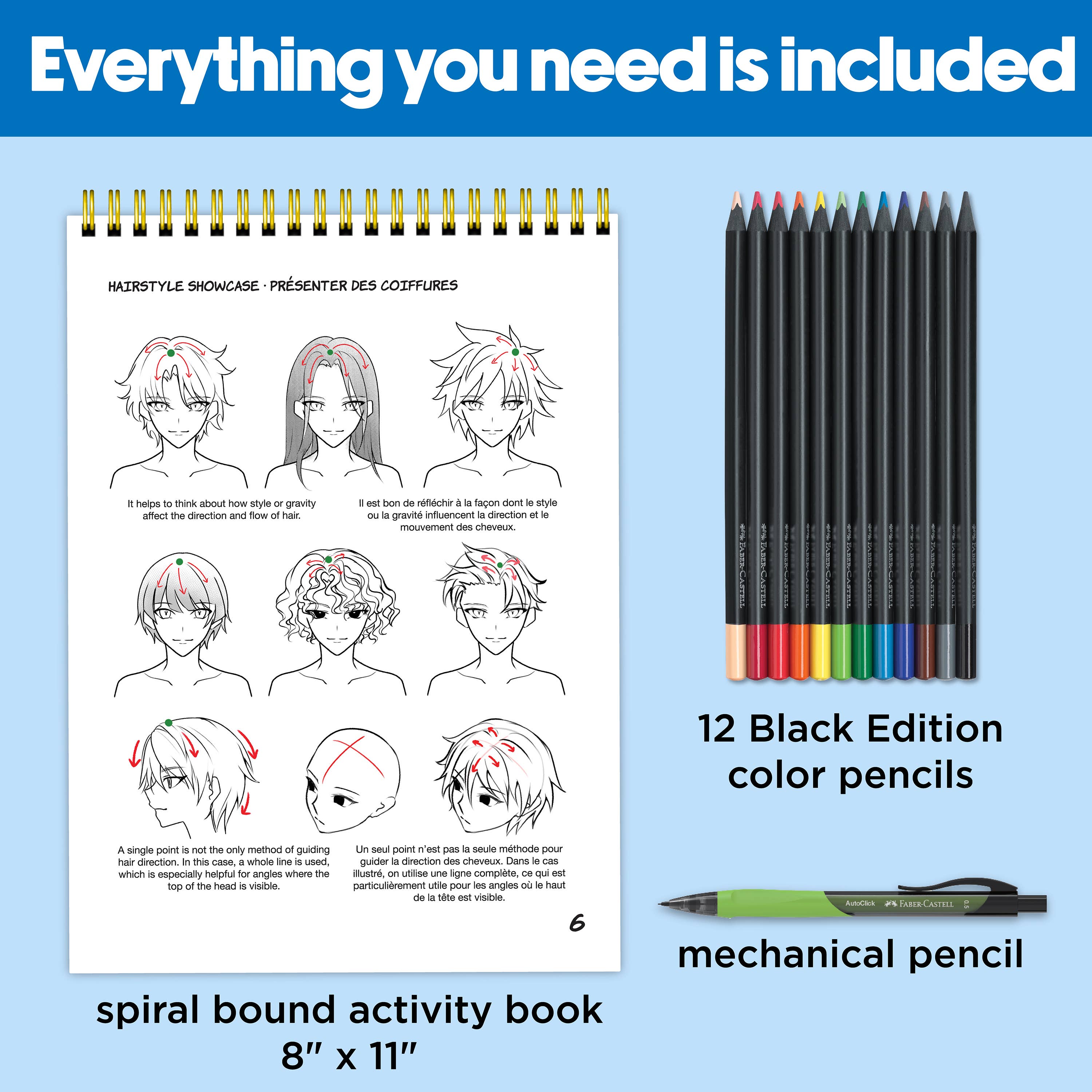 Anime Drawing - Shonen Edition Drawing Instruction Kit