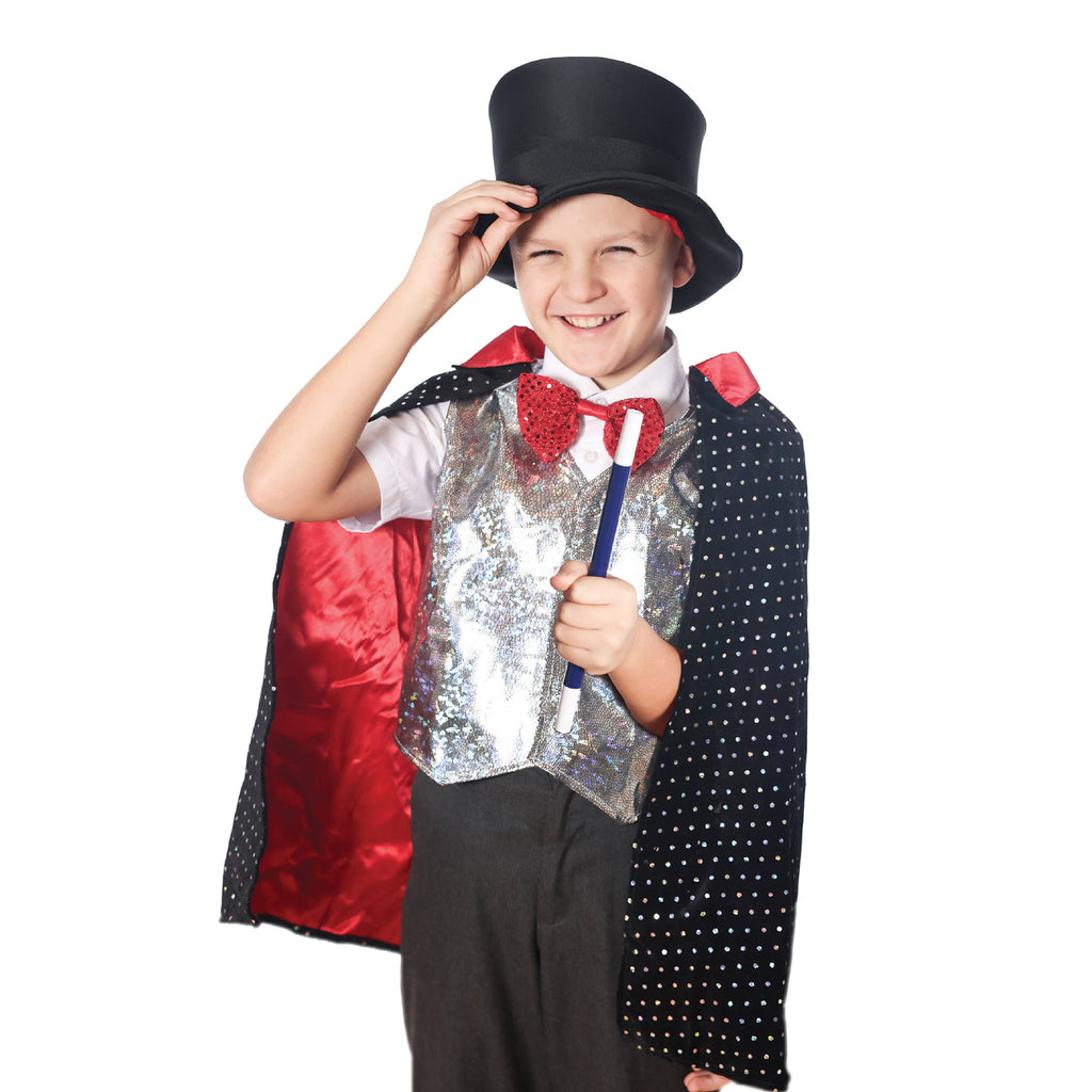 Kids Magician Dress Up Costume & Trick Set