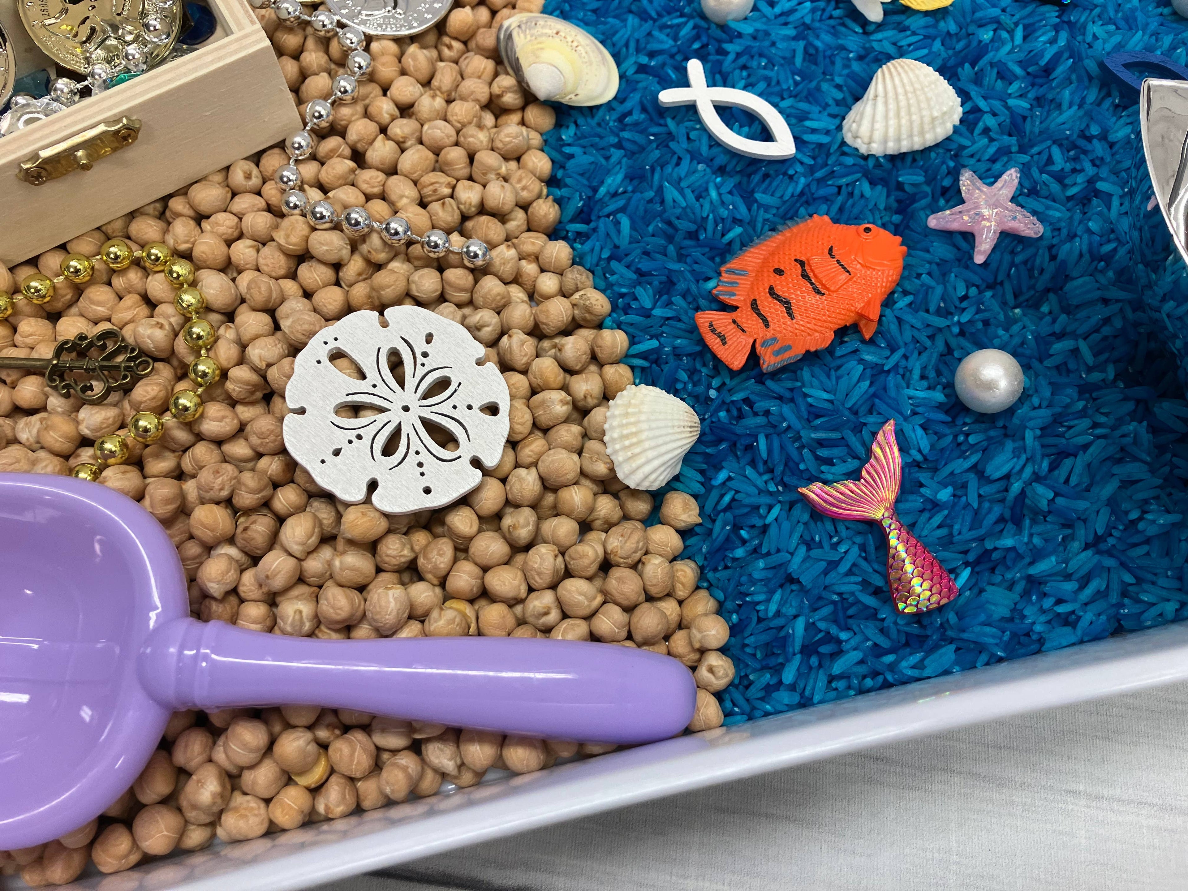 Treasure Island Pirate Sensory Bin, Sensory Bins for Kids