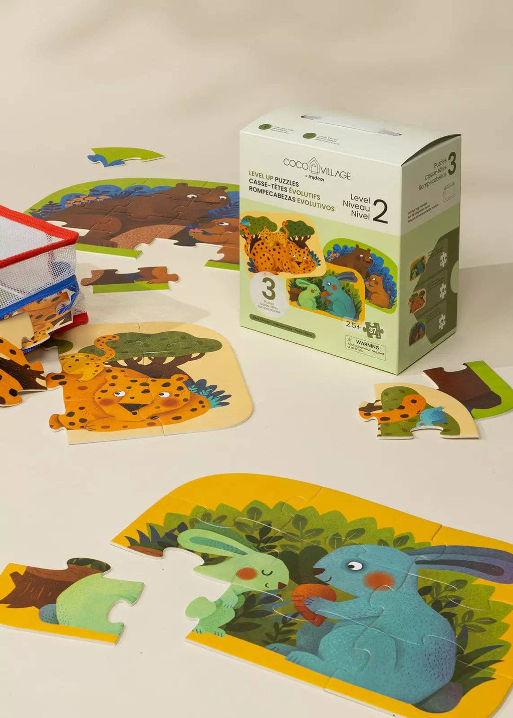 Level Up Puzzles Level 2- Parent & Baby(3 puzzles)
