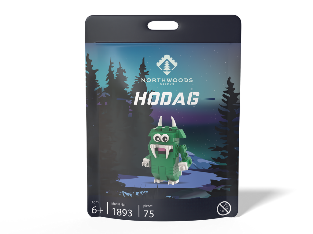 Mini Hodag Brick Set (75pc) by Northwood Bricks