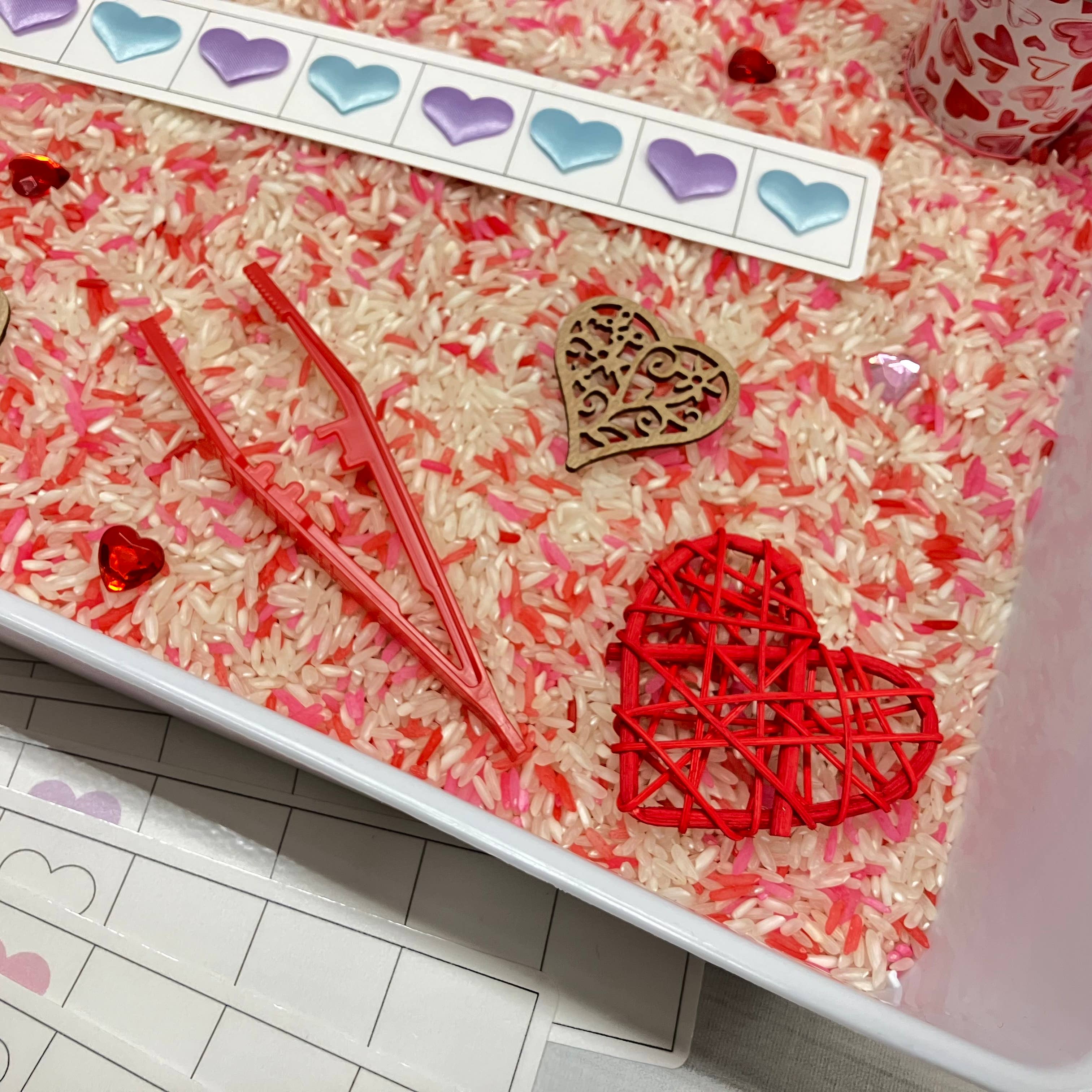 Valentines Sensory Bin, Sensory Bins for Kids, Sensory Kit,