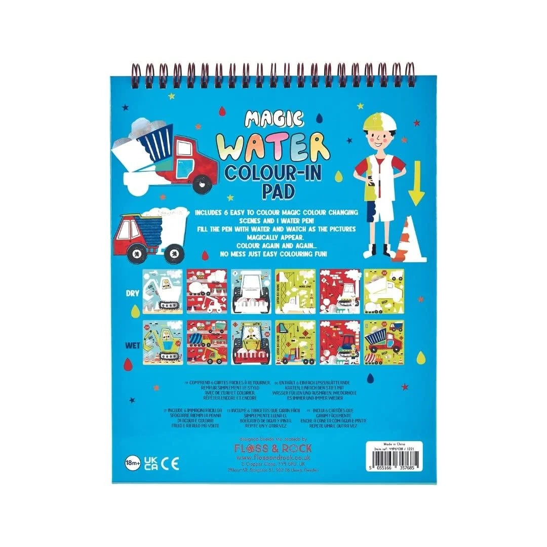 Floss and Rock 44P6438 Construction Magic Color Changing WaterCard Easel and Pen