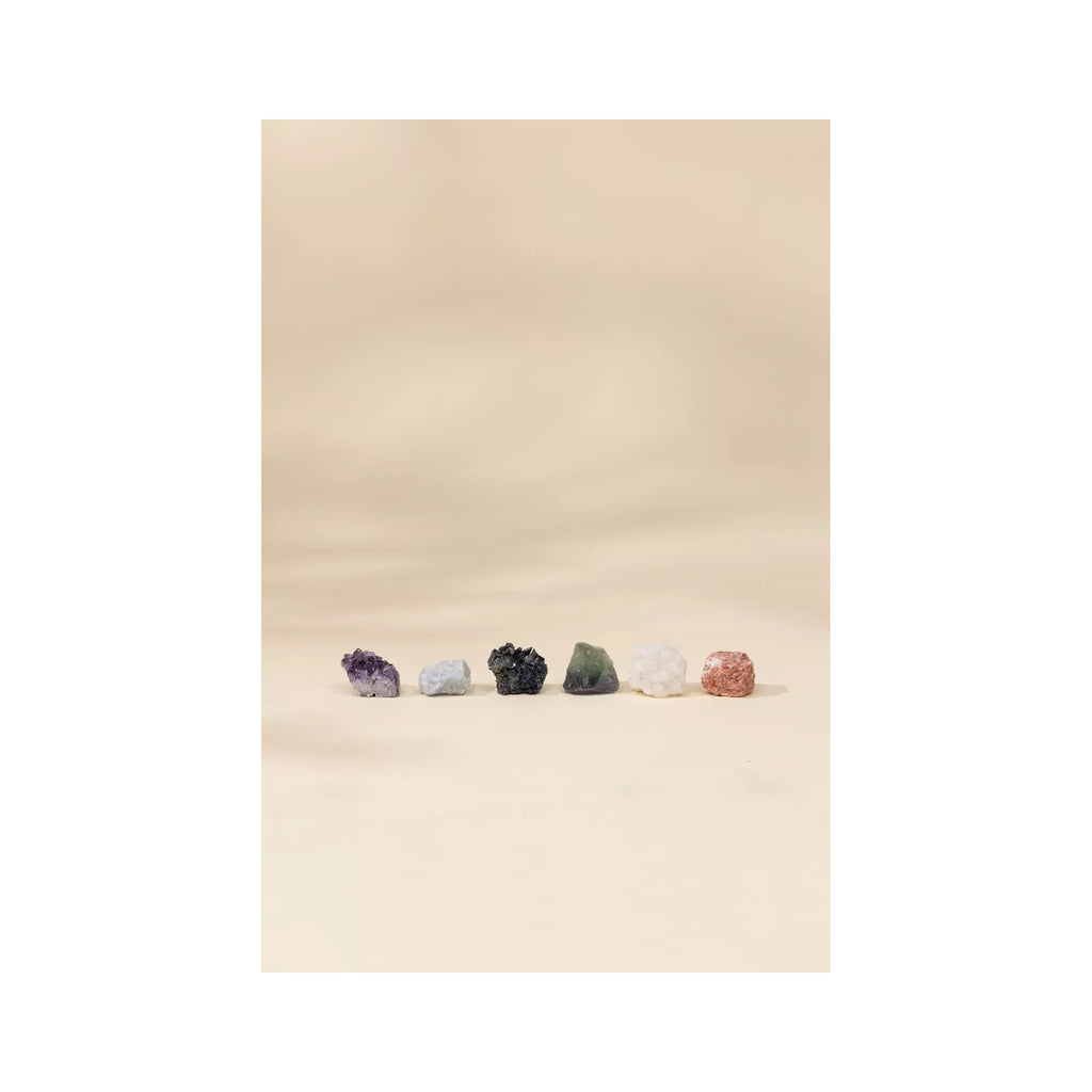 Set of 6 collectible Minerals - Mystic Pebbles
