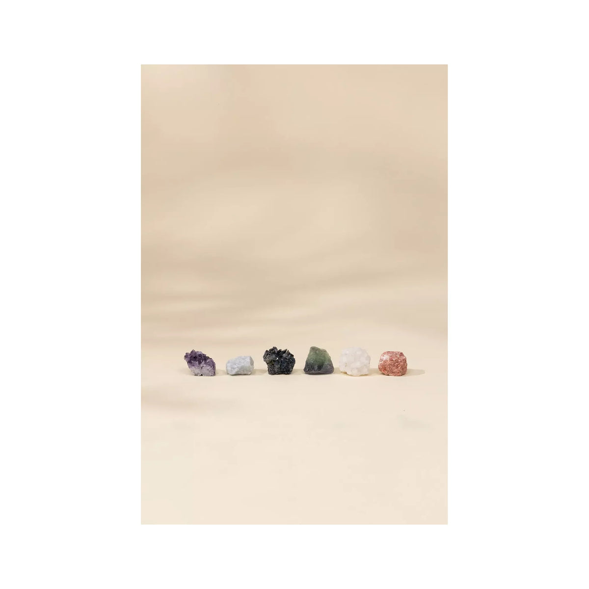 Set of 6 collectible Minerals - Mystic Pebbles