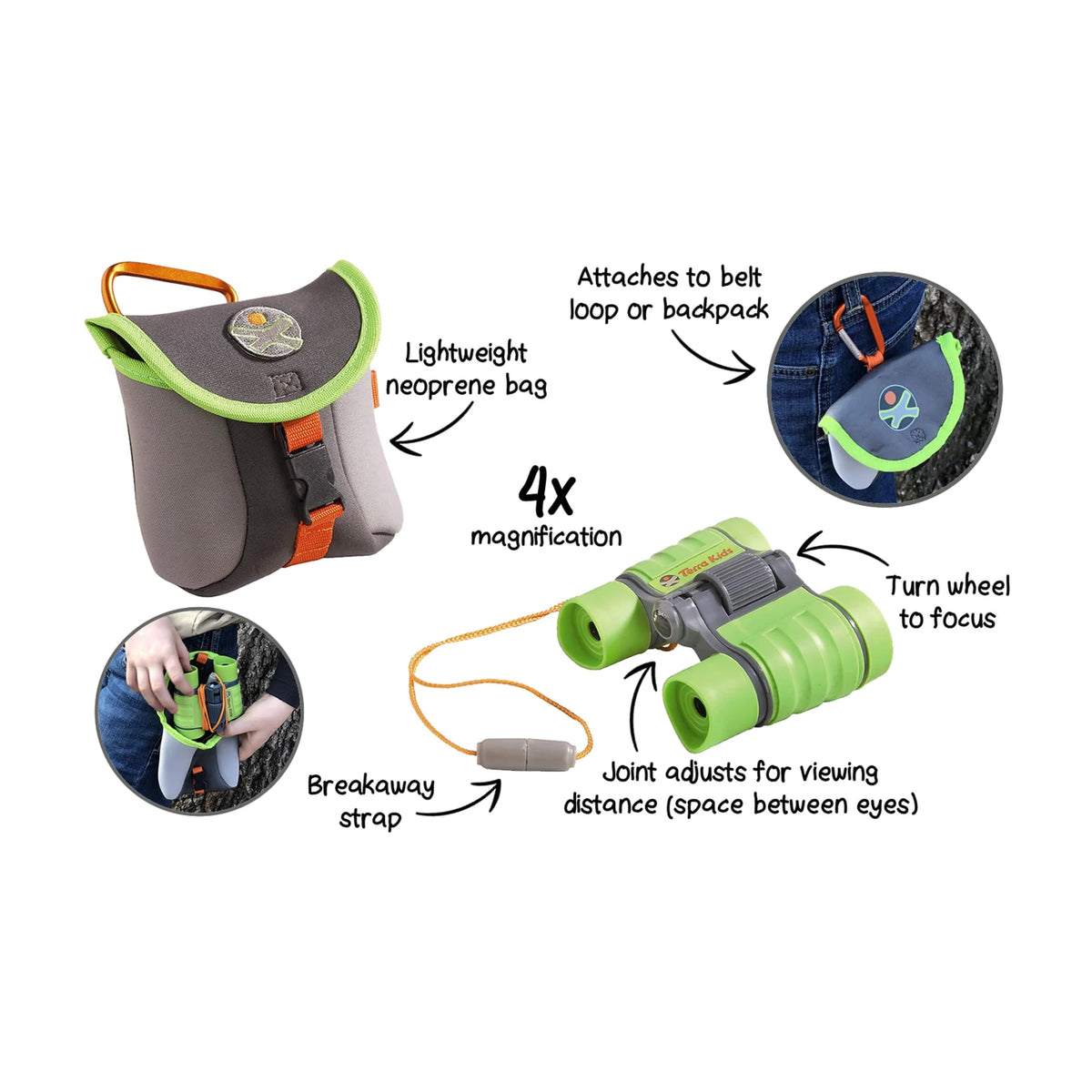 Terra Kids Binoculars with Bag