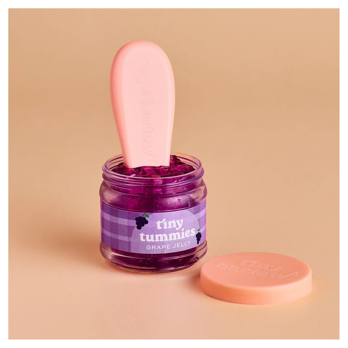 Tiny Tummies - Grape Jelly Food - Jar and Spoon - Tiny Harlo
