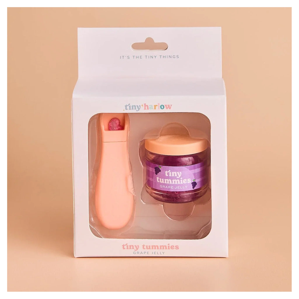 Tiny Tummies - Grape Jelly Food - Jar and Spoon - Tiny Harlo