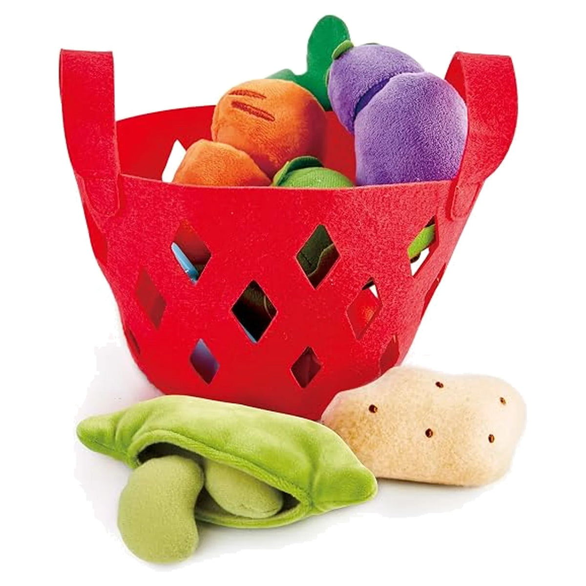 Soft Felt Toddler Vegetable Basket
