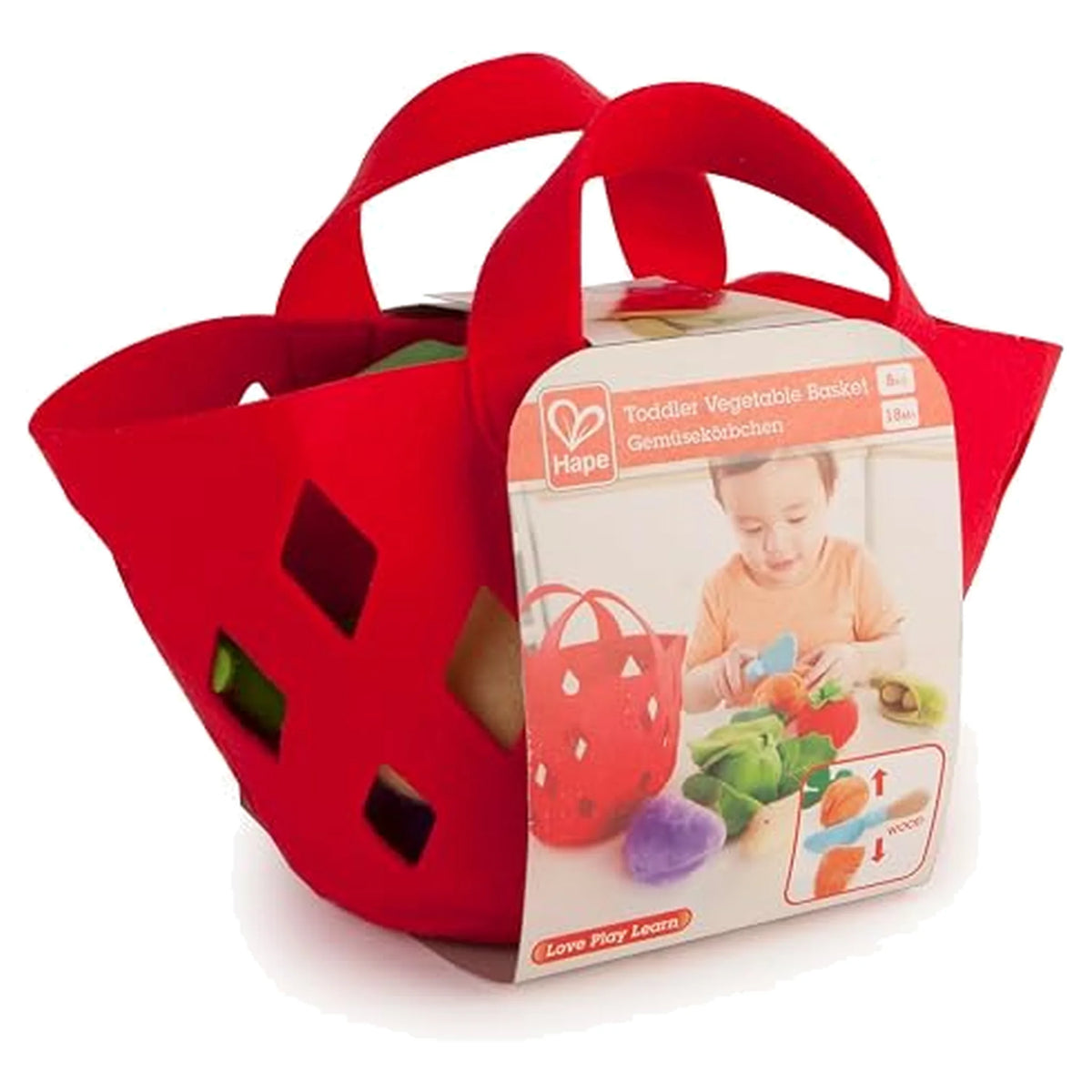 Soft Felt Toddler Vegetable Basket