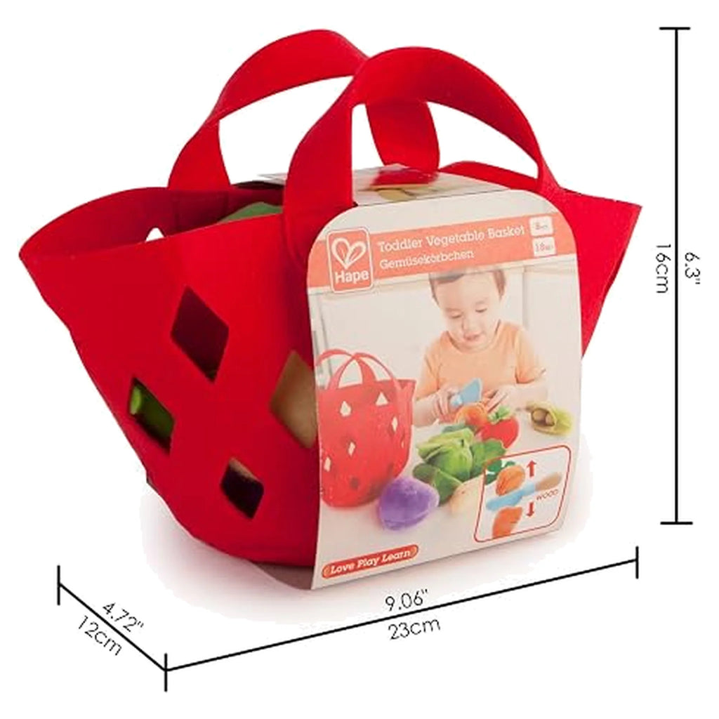Soft Felt Toddler Vegetable Basket