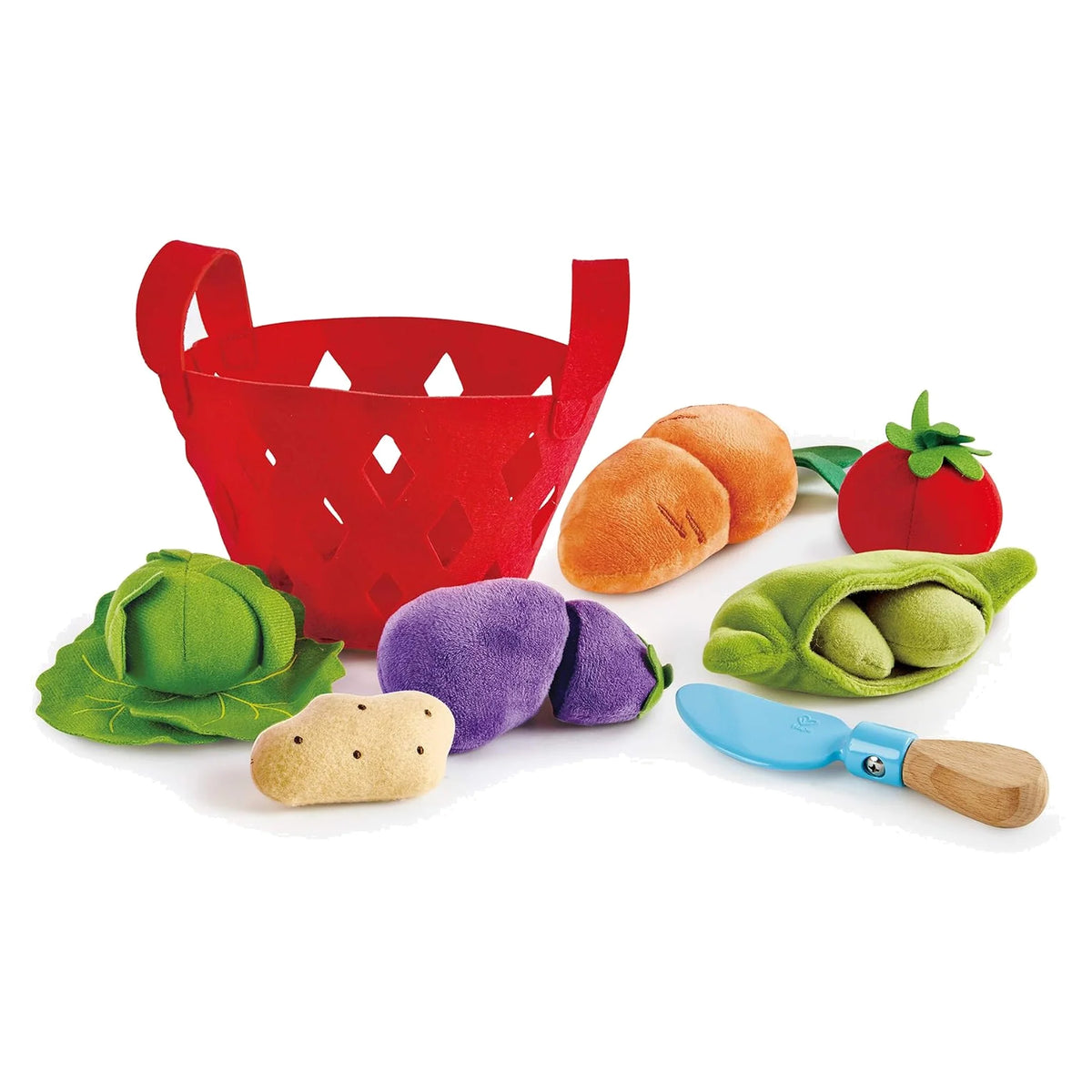 Soft Felt Toddler Vegetable Basket