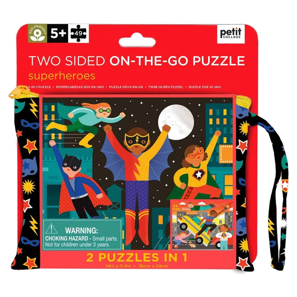 Two Sided Superheroes On-the-Go Puzzle