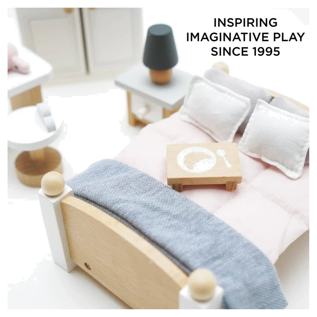 Wooden Dolls House Bedroom