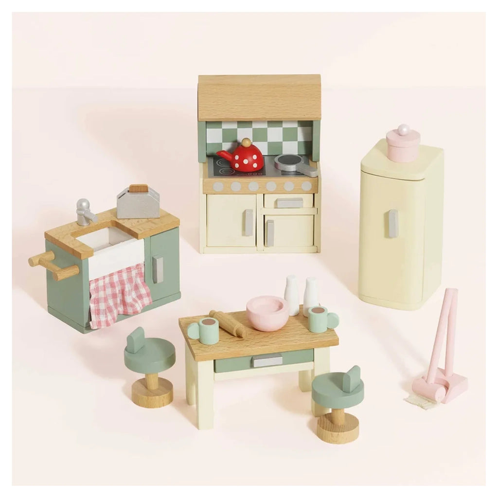 Wooden Dolls House Kitchen Furniture