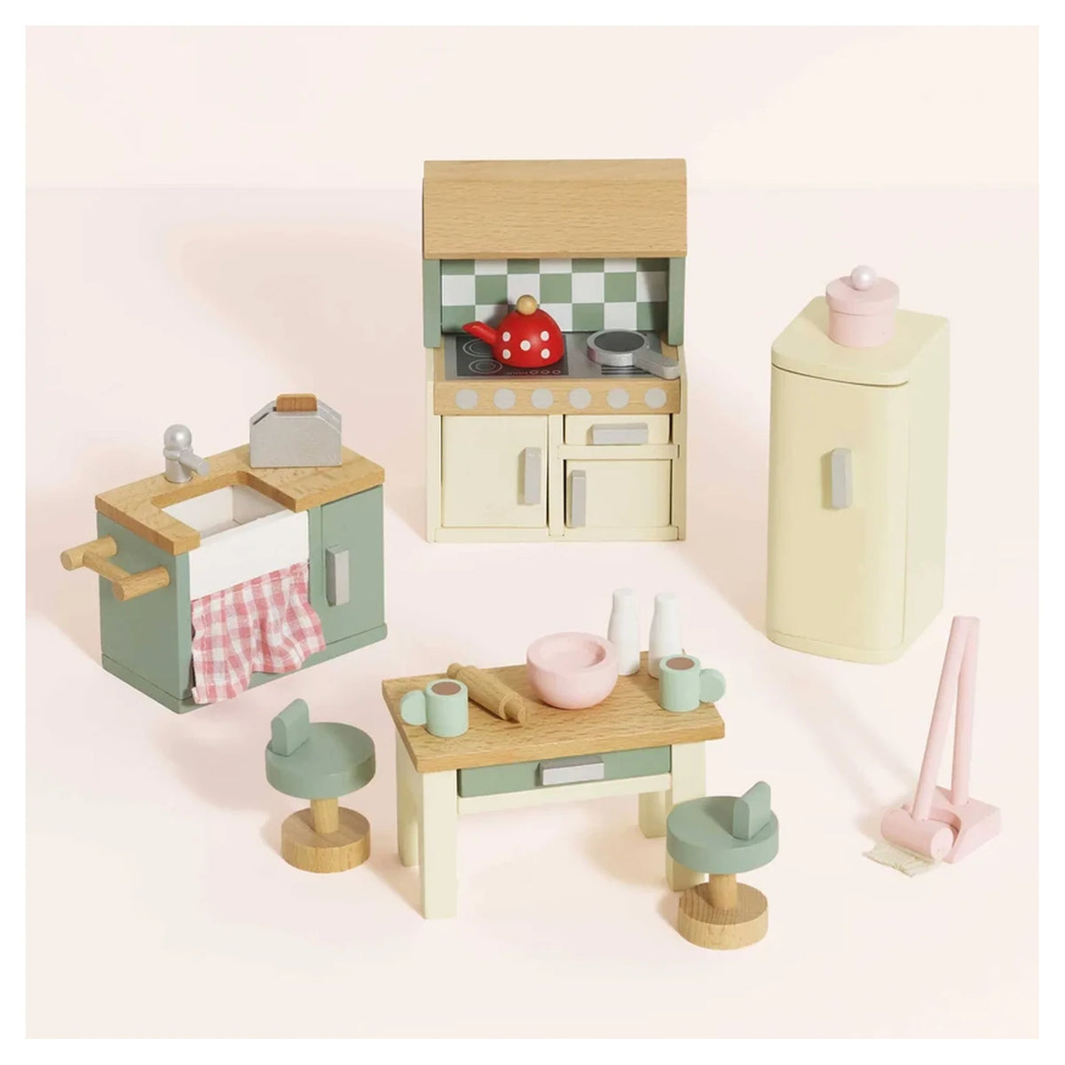 Wooden Dolls House Kitchen Furniture