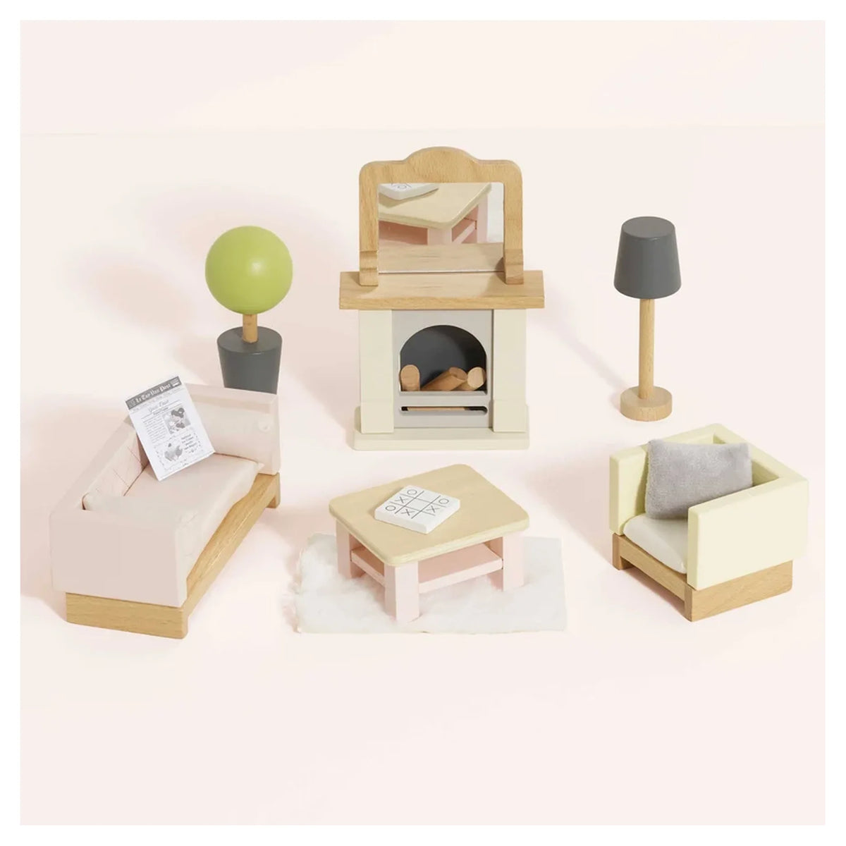 Wooden Dolls House Living Room