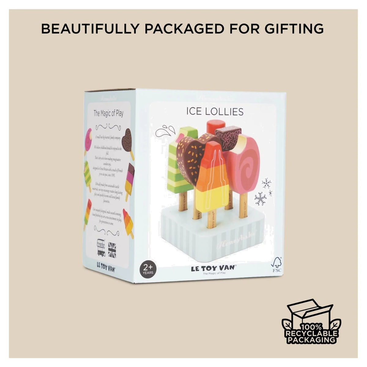 Wooden Ice Lollies & Popsicles