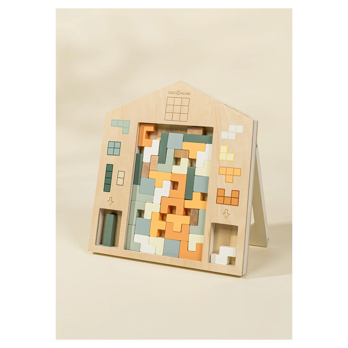 Wooden Tetris Puzzle Toy (40 pcs)