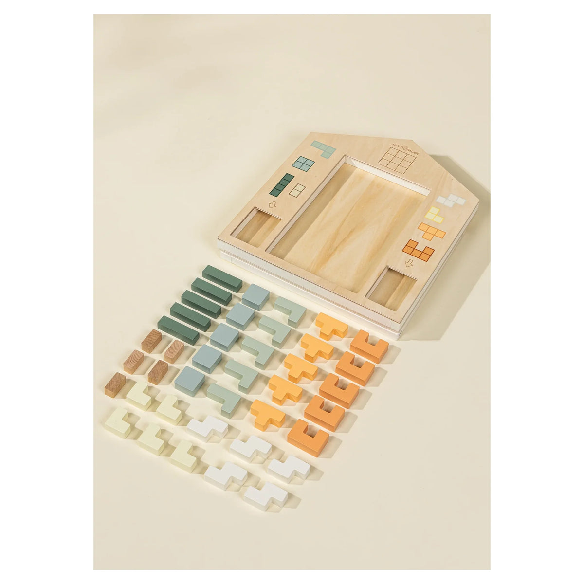 Wooden Tetris Puzzle Toy (40 pcs)